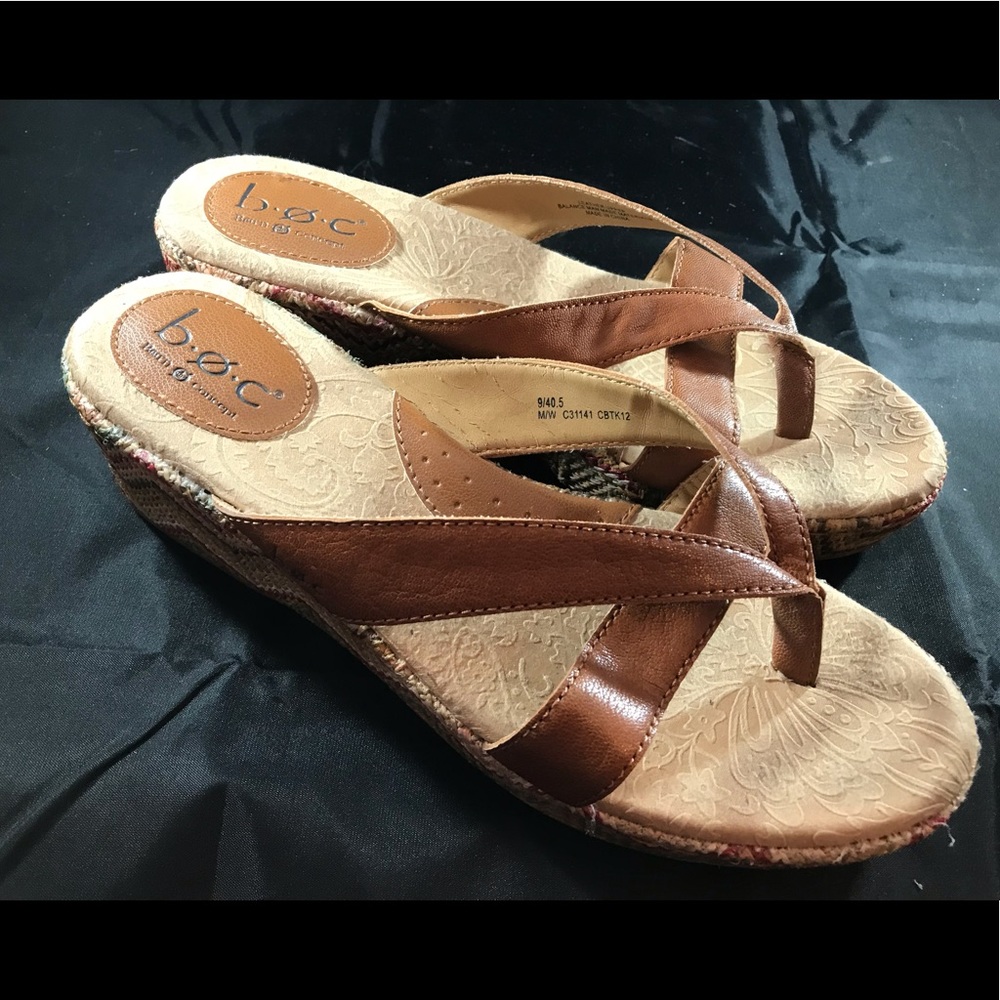 Born Concept sandals slip 9 or 40.5 brown shoes